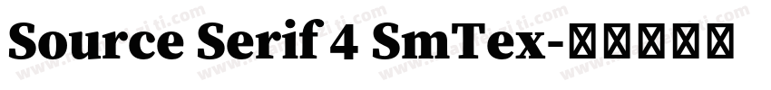 Source Serif 4 SmTex字体转换